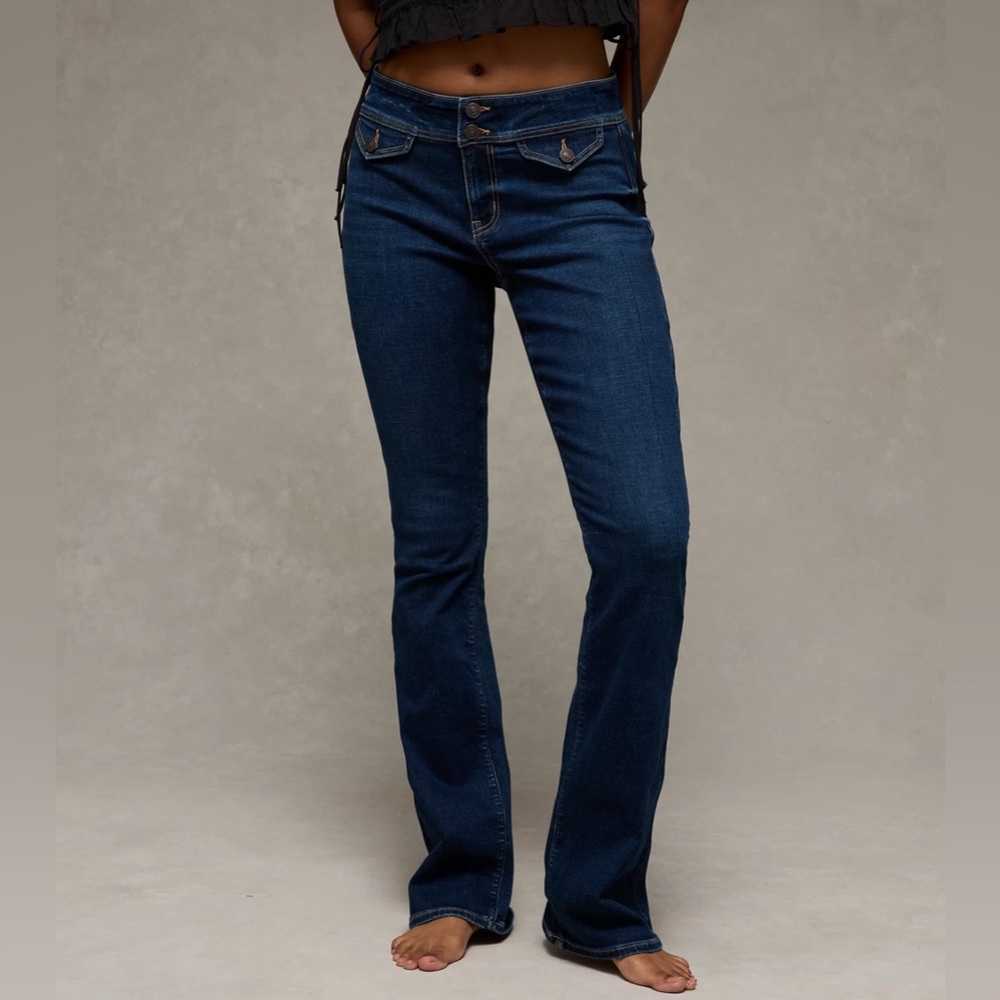 American Eagle Next Level Low-Rise Kick Bootcut Jeans